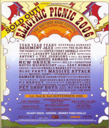 Gary Numan 2006 Stradbelly Electric Picnic Festival Poster